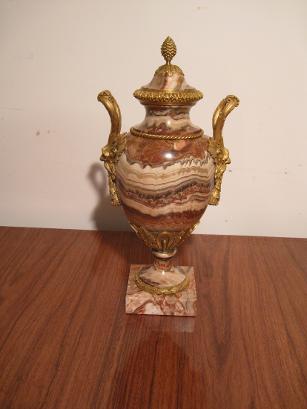French mercurial gilt bronze vase 