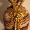French mercurial gilt bronze vase gilt detail