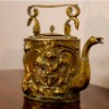 Click to Enlarge - English Victorian Antique Brass Teapot