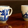 Click to Enlarge - Blue and White Cups, Bow factory, side 2