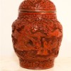 Click to Enlarge – Chinese Cinnabar Lacquer Lidded Vase, full