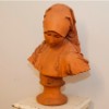 Click to Enlarge: Terracotta bust, signed Dalou