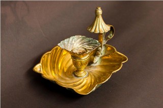English Victorian Antique Chamberstick 