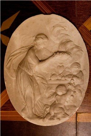 Falconet Marble Plaque